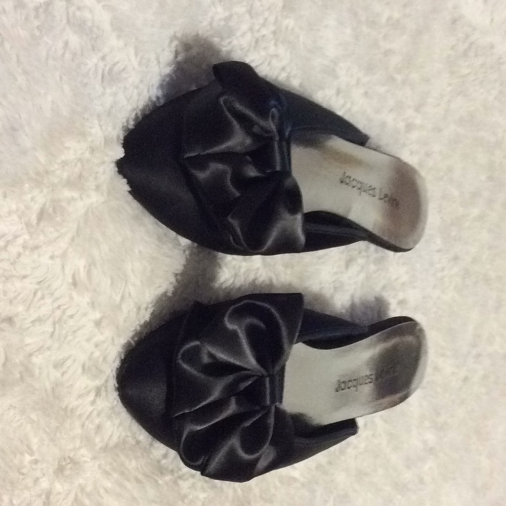 Jacques Levine Black Slipper Bedroom Shoes